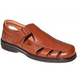 PRIMOCK ALL NATURAL LEATHER SANDAL IN LEATHER.