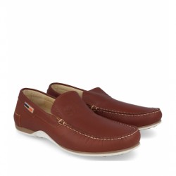 MOCCASIN 416 NATURAL LEATHER IN LEATHER COLOR.
