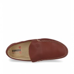MOCCASIN 416 NATURAL LEATHER IN LEATHER COLOR.