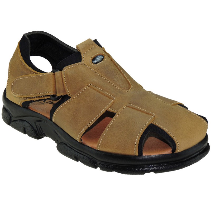 7003: ADVENTURE NATURAL LEATHER SANDAL.