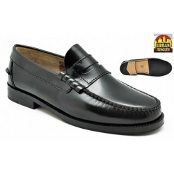 CASTELLANOS BRAND URBAN JUNGLES M-7000 IN FLOR ANTIC BLACK LEATHER.