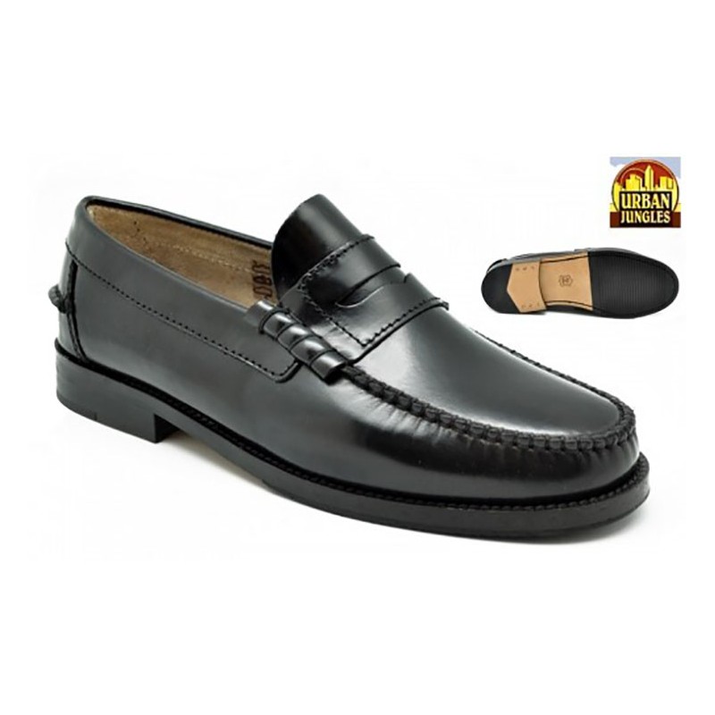 CASTELLANOS BRAND URBAN JUNGLES M-7000 IN FLOR ANTIC BLACK LEATHER.