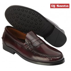 DJ SANTA BRAND CASTILIAN M-14026 BORDEAUX FLOR -ANTIC LEATHER.