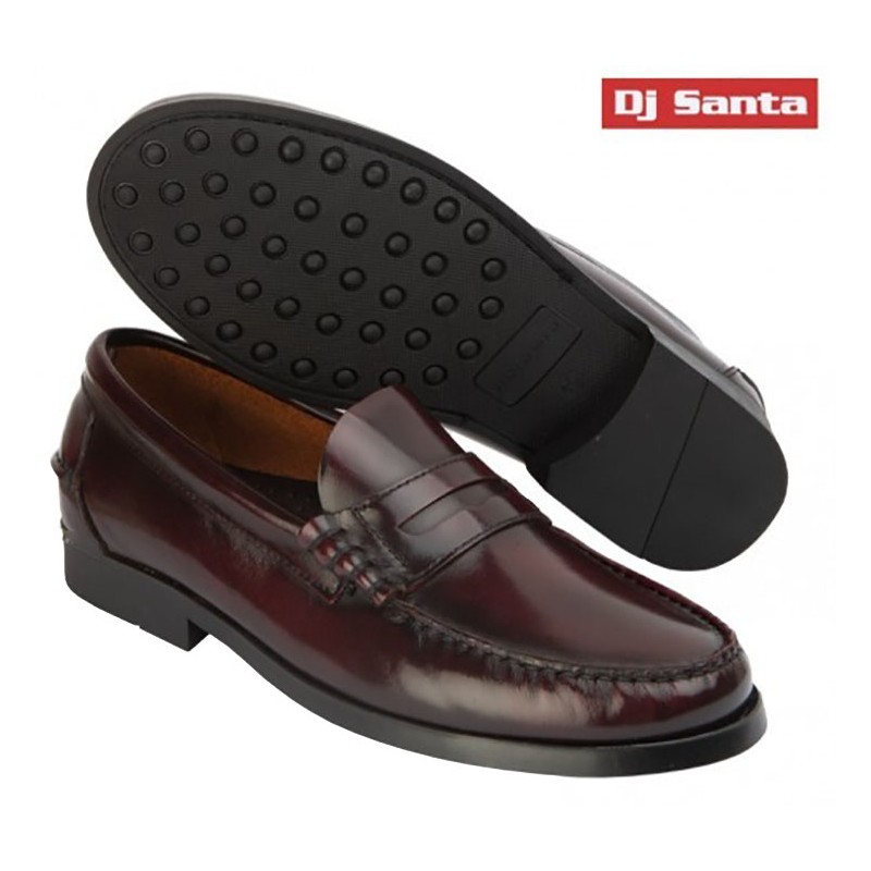 DJ SANTA BRAND CASTILIAN M-14026 BORDEAUX FLOR -ANTIC LEATHER.