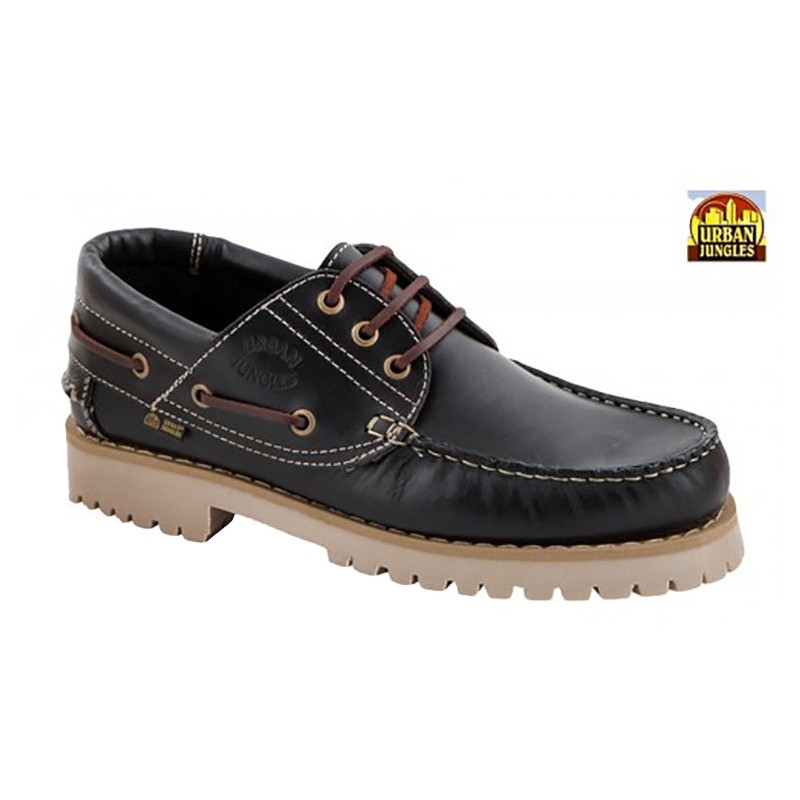 URBAN JUNGLES: NAUTICO TYPE TIMBERLAND BLACK LEATHER.