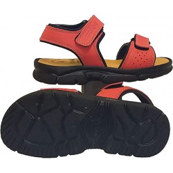 MORXIVA 7030 ALL ROAD: RED LEATHER SANDALS: