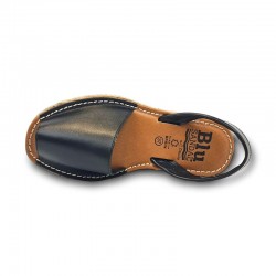 MENORQUINA 16201 INDIA IN BLACK LEATHER.