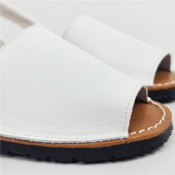 Menorcan natural leather white