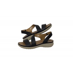 WIDE BLACK SANDAL