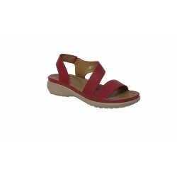 WIDE RED SANDAL