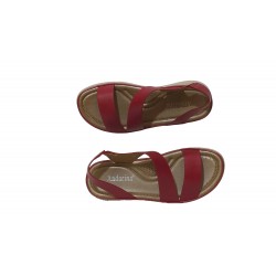 WIDE RED SANDAL