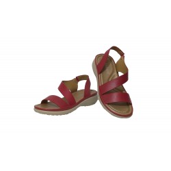 WIDE RED SANDAL