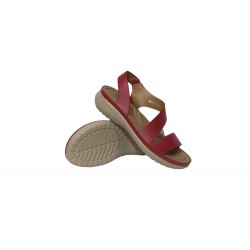 WIDE RED SANDAL