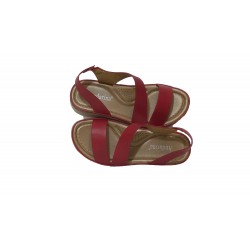 WIDE RED SANDAL