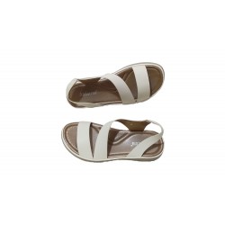 WIDE WHITE SANDAL