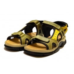 SANDAL 70400 KHAKI LEATHER.