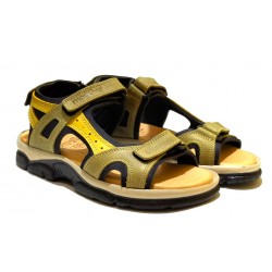 SANDAL 70400 KHAKI LEATHER.