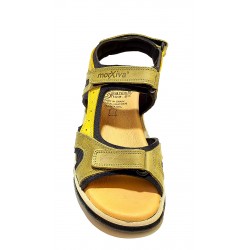 SANDAL 70400 KHAKI LEATHER.