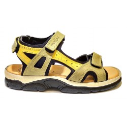 SANDAL 70400 KHAKI LEATHER.