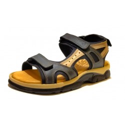 SANDAL 70400 BLACK LEATHER.