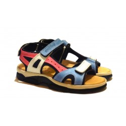 SANDAL 70400 BLUE LEATHER.