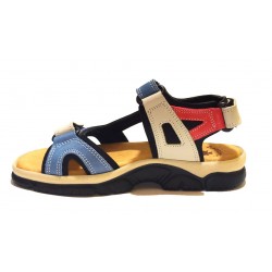 SANDAL 70400 BLUE LEATHER.