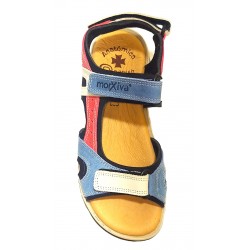 SANDAL 70400 BLUE LEATHER.