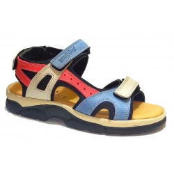 SANDAL 70400 BLUE LEATHER.