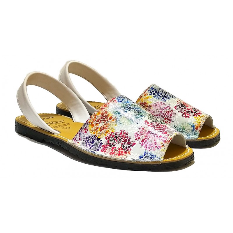 MENORQUINA 505AV MULTICOLOR NATURAL LEATHER.