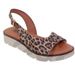 M: 7733 YOUNG LADY SANDAL NATURAL LEATHER.