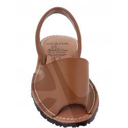 MENORQUINA AVARCA: 2201AV FLAT SANDAL LADY LEATHER.