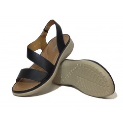 ANDARINA 2859-7: SANDALIA ANCHA NEGRO.